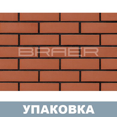 Кирпич Красный "3" облицовочный (одинарный) г.Тула BRAER (480шт.)